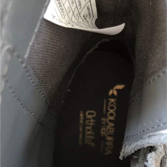 Ugg by Koolabura Ortholite Gray Suede Block Heel Ankle Boots 7.5 - Picture 7 of 8